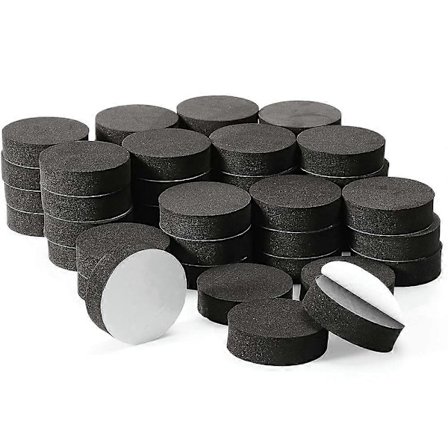 48 stk. Plantepottefødder, afstandsstykker, naturlig gummi, blomsterpottemåtte, usynlige pottefødder til tunge udendørs planter (FMY)