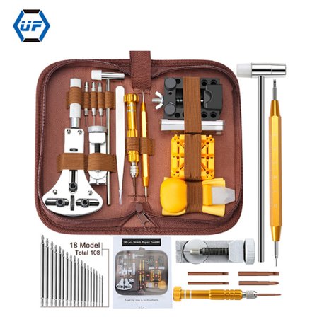 Kellonkorjaussarja, 149 osaa, kellon paristonvaihtotyökalu, kellon rannekkeen korjaustyökalu, kellon jousitankotyökalusetti