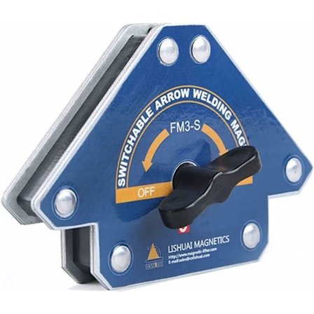 Svetsmagneter, 1 st FM3-S med strömbrytare, Magnetisk svetsningsvinkel 15-25 kg för 45°, 90°, 135° vinkelhållare