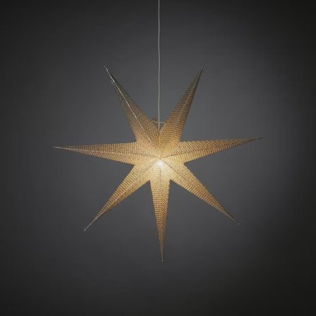 Konstsmide 5901-300 Julestjerne papir, 78 cm Sølv, Belysning