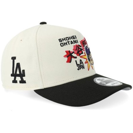 New Era - MLB Vit adjustable Keps - Hatstore Exclusive x Los Angeles Dodgers Shohei Ohtani 9FIFTY Curve Chrome/Black A-frame Adjustable @ Hatstore