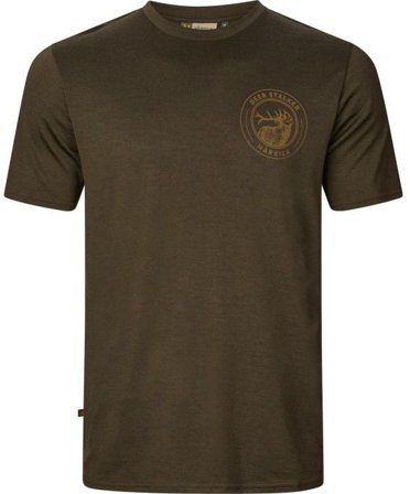 Härkila M's Game Short-Sleeved T-Shirt Willow Green Stag Willow Green Moose