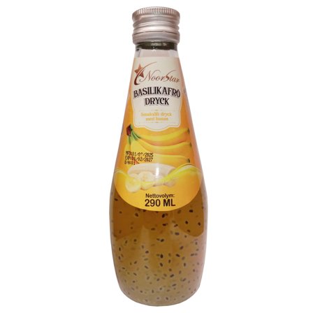 Banaanijuoma Basilikan Siemenillä 290 ml