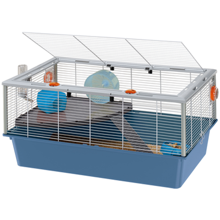 Ferplast - Criceti - Hamsterbur med åpningsbart tak Blå 78 x 48 x 39 cm - Smådyr - Bur og transport - Hamsterbur - ZOO.no