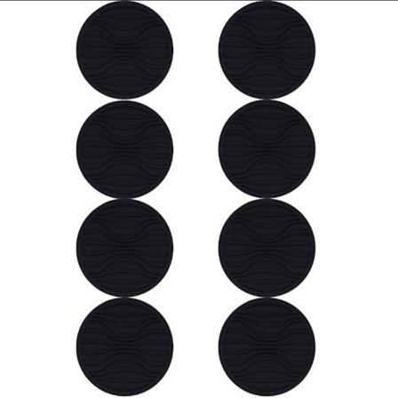 8 kpl lasinaluset juomille Silikonilasinaluset Pyöreä lasinalusta