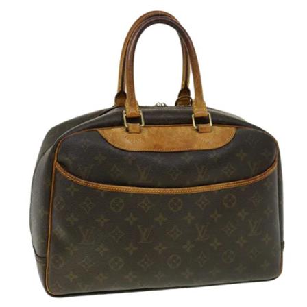 Louis Vuitton Vintage, Brown Canvas Louis Vuitton Handbag Bruin, Dames, Maat:ONE Size