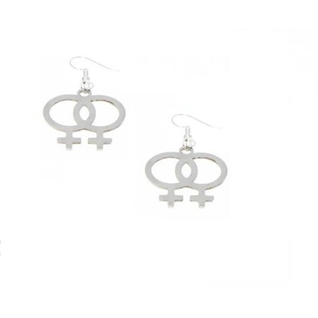 Earrings - Transgender Symbol - Stainless steel