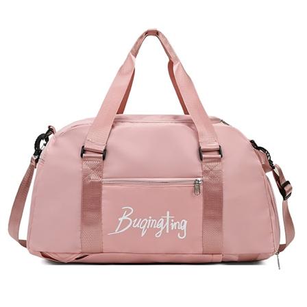 Urheilukassi naisille, matkalaukku kengille ja märälle taskulle, kannettava kevyt viikonloppulaukku Pink