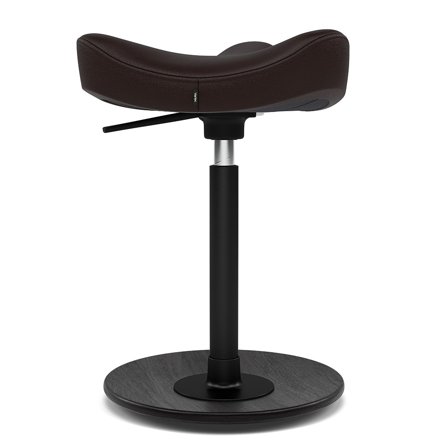 Varier Furniture Move Compact - Brown Leather - Black base