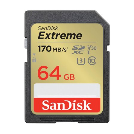 Sandisk Extreme - flashminnekort - 64 GB - SDXC UHS-I