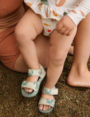 Liewood Blumer Printed Sandals - Green - 30