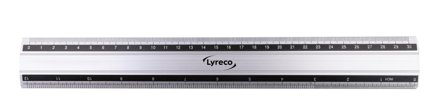 LYRECO Linjal aluminium 30cm - Lyreco - Skola och förskola - Pennor och tillbehör - Linjaler och gradskivor