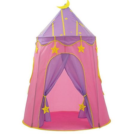 Sammenleggbart leketelt for barn, prinsesseslott leketelt for barn