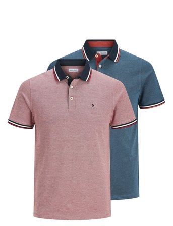 Jack & Jones | Jjepaulos Polo Ss 2Pk Mp Noos | XXL