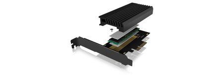 ICY BOX PCIe extension card with M.2 M-Key socket for one M.2 NVMe SSD