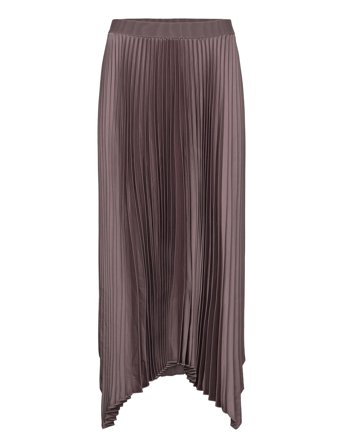 Irregular Pleated Skirt Brown Mango