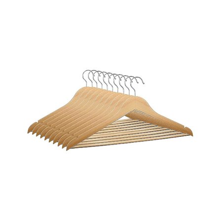 10 X kleshengere av tre 44,5 X 23 cm kleshengere av tre Kleshengere av tre Rotasjon