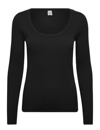 TOTEME Classic Rib Top - Black - S