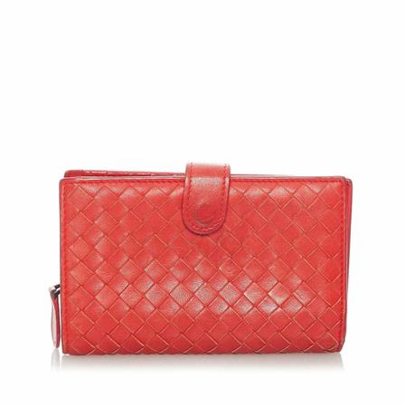 Bottega Veneta Vintage, Pre-owned Wallets Rood, Dames, Maat:ONE Size