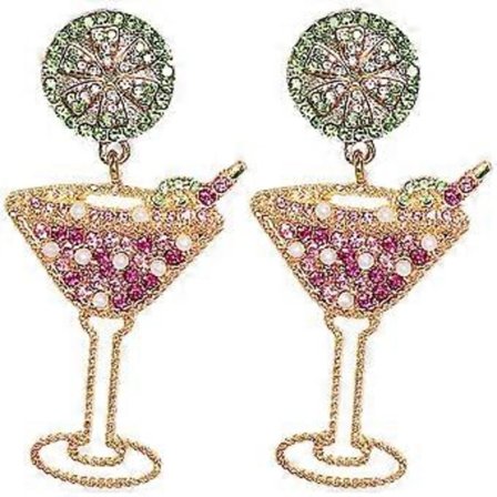 1 Par Simulerade Sommarfruktdrink Örhängen Hawaiiansk Böhmisk Juice Öronhänge