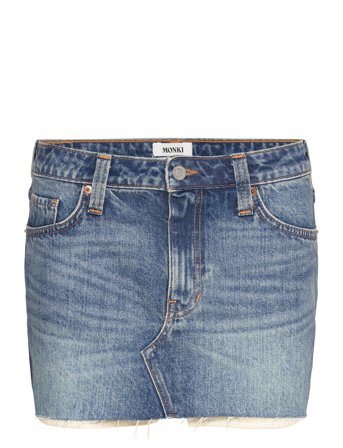 Monki Low Waist Mini Skirt - Blue - 46