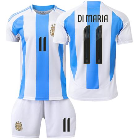 Jalkapalloharjoituspaita 2024 Copa America Argentiinan jalkapallopaita 10 Messi 11 Di Maria Aikuiset Lapset Paita Setti Hem 11 M