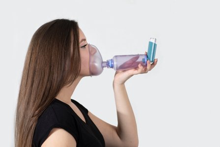 Ablespacer inhal kammer mask L