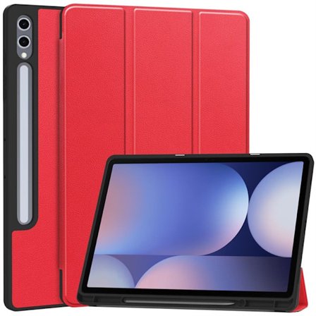 SAM Tab S10 Plus, Tablet-kotelo kynäpaikalla (Punainen)