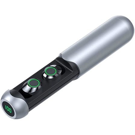 Trådlöst Bluetooth-headset, utdragbar digital display i örat Tws Bluetooth-headset, lång form