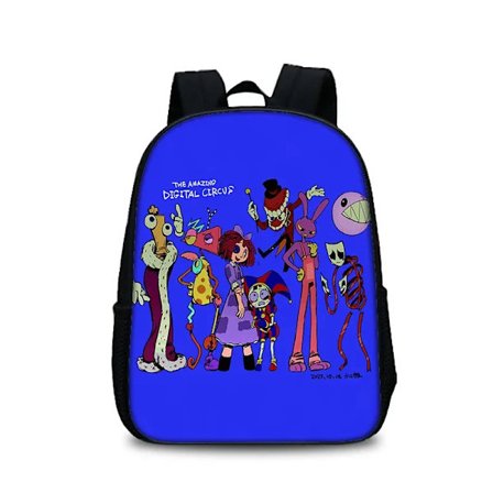 Magic Numbers Circus Ryggsäck 35x27x12cm Laptop Mochila Bag Creative Cartoon Animation Game Söt skolväska Stor kapacitet