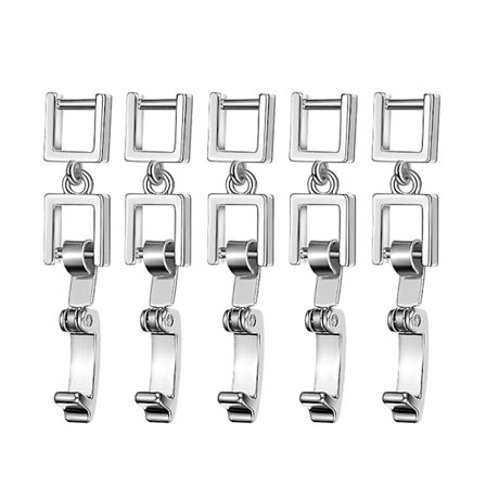 5 st Smyckesförlängare Halsband Armband Förlängare Vikbar Förlängningslås (FMY)