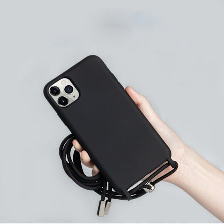 QU-Kompatibel med Apple 14 professionellt kedjerep mobiltelefonfodral halsband crossbody mobiltelefonfodral kompatibelt med Apple 14 13 12 11