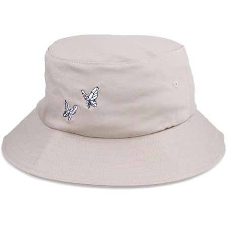 Iconic - Beige bucket Cappello - Tiny Butterflies Khaki Bucket @ Hatstore
