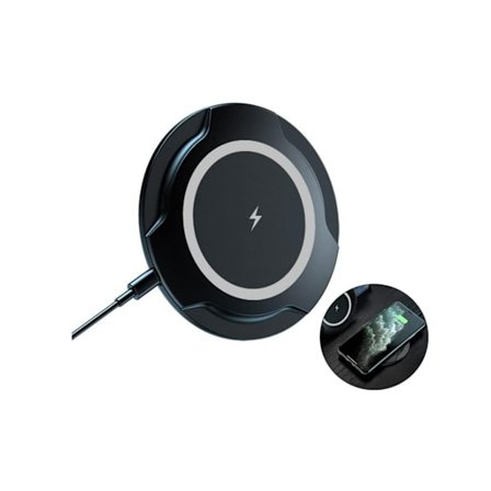 Snabb trådlös laddningsstation certifierad för iPhone 13 Pro/13 Pro Max/SE/13/12/XS/8/XR/11 Silk Black