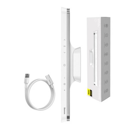 Baseus Magnetic Stepless Lamp Pro, med pekskärm (vit)