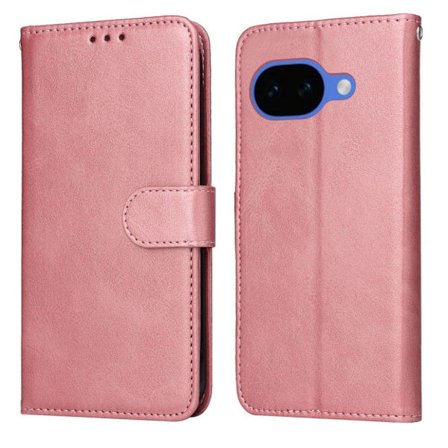 Google Pixel 10a Wallet Cover PU Leather Stand Card Holder - Pink