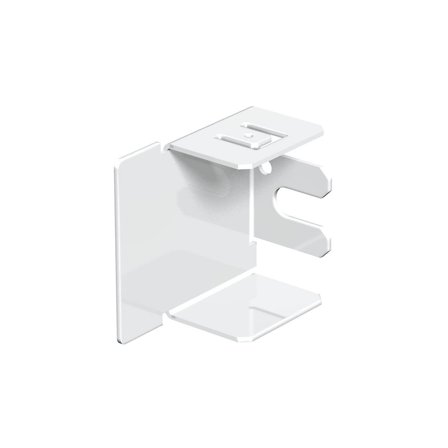 Obo Bettermann 6249418 Endestykke hvit stålplate 40 x 40 mm, Installasjonsmaterial