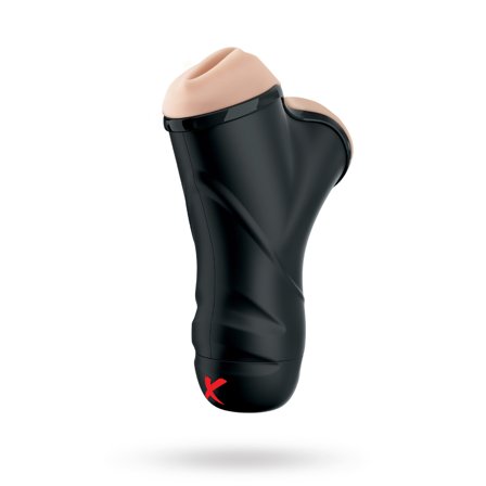 PDX Elite Double Penetration Vibrating Stroker - Pipedream