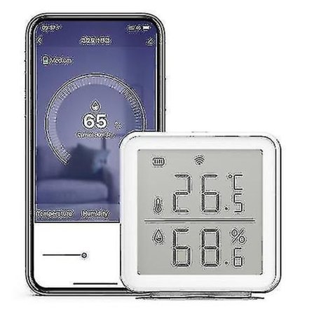 Wifi Smart Temperatur- og Fuktighetsensor Alexa-kompatibel 70 meter rekkevidde