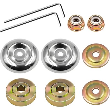 10 stk Universal Brush Cutter Hode Tilbehør, Universal Brush Cutter Hode Mutter Bladboks Mutter Festesett, Bladboks Mutter Festesett for Plenskjærer 