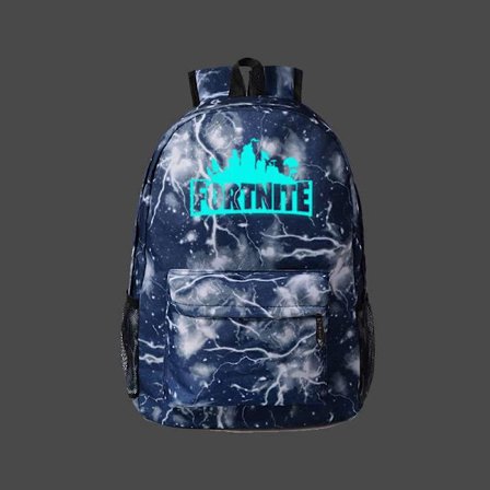 Galaxy Fortnite ~ Storm Glows In The Dark Skolväska Ryggsäck