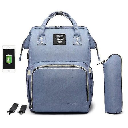 Skötväska Stor Kapacitet Usb Mamma Väska Reseryggsäck Designer Amningsväska För Babyvård