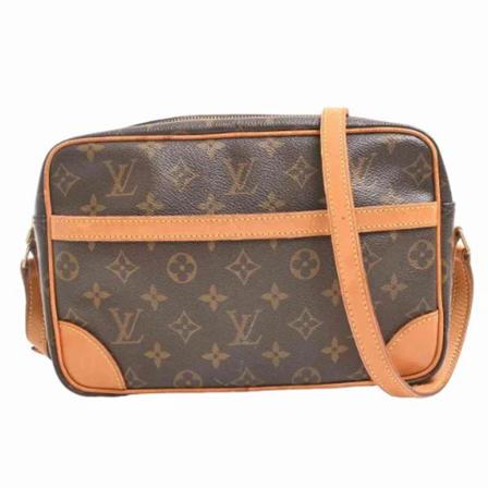 Louis Vuitton Vintage, Pre-owned Canvas louis-vuitton-bags Bruin, Dames, Maat:ONE Size