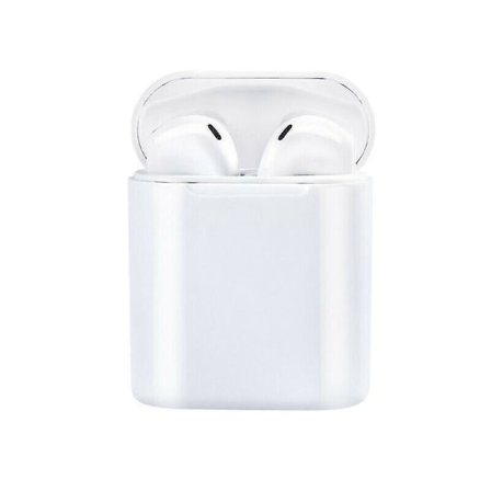 Hvite hodetelefoner Bluetooth 5.0 trådløse berøringshodetelefoner - ørepropper AZ15061