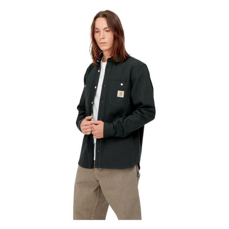 Carhartt Wip L/S Clink Shirt , Blauw , Heren , Maat: XL