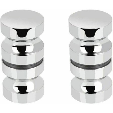 2 håndtag sæt af rustfrit stål brusekabine knopper med aluminium håndtag