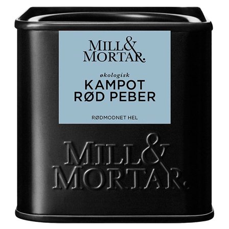 3 for 2 - Mill & Mortar Kampot Rød Peber Ø 50 g, Helse & Madvarer, Krydderier, Peber
