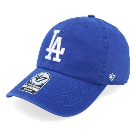 47 Brand - MLB Blau fitted Cap - Los Angeles Dodgers MLB 47 Franchise Cap Royal Unconstructed Fitted @ Hatstore