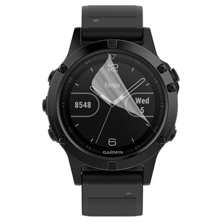 Skyddsglas för Garmin Fenix 5 [Pack 6] Ultra Tunn Hållbar Plastfilm Skyddande Phonillico