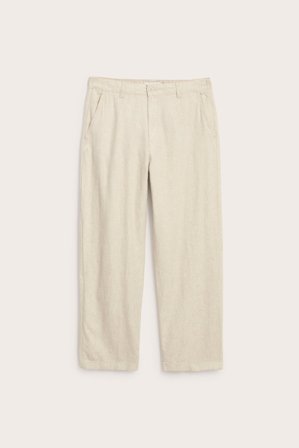 Kappahl | Byxa i linnemix regular fit Beige XL | Beige